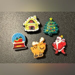 Brand New 5 Pack Christmas Shoe Charms
